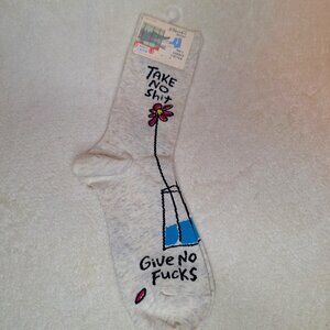 NEW Funny Flower Women's Crew Socks